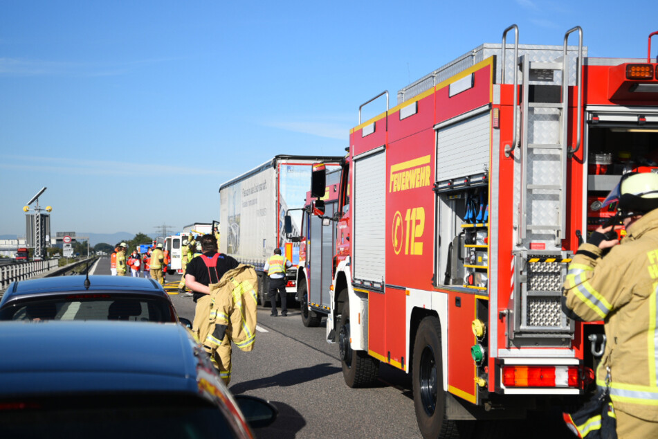 Rettungskräfte vor Ort.