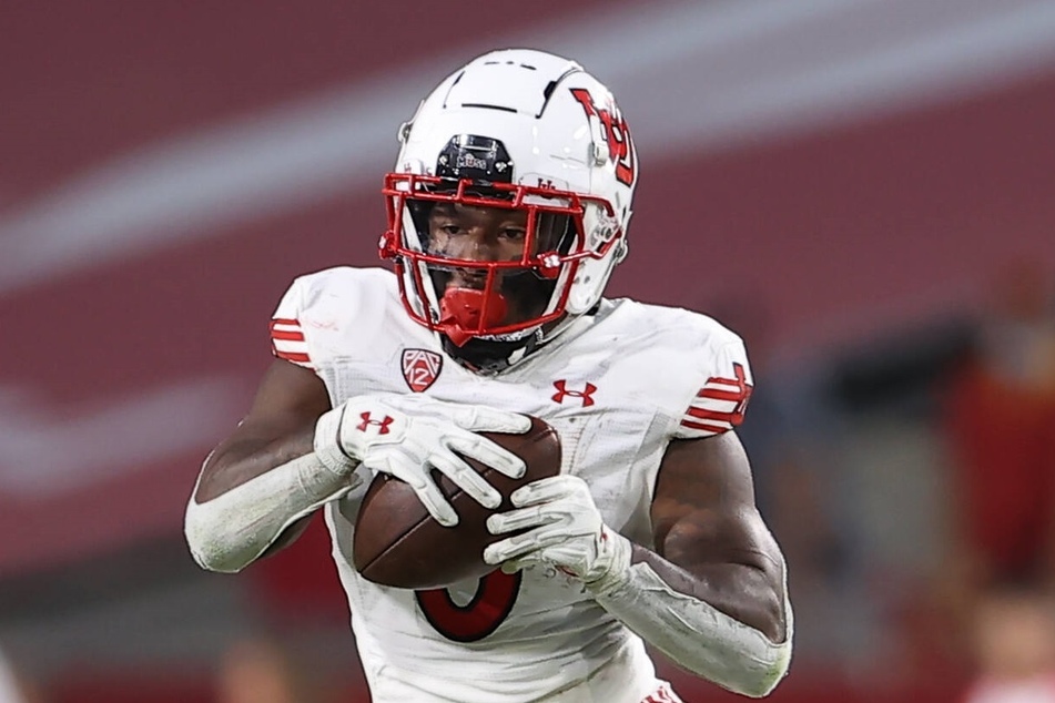 Utes running back TJ Pledger rushed for 46 yards on Saturday.