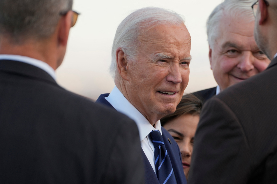 President Joe Biden hit the campaign trail in Las Vegas on Tuesday.