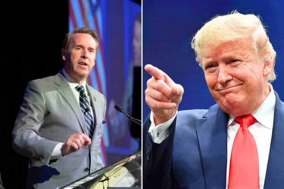 Donald Trump (r.) recently announced that former North Carolina Congressman Mark Walker has joined his campaign to work with faith and minority communities.
