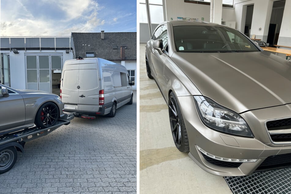 Der Zoll stellte den Mercedes V8 Biturbo wegen fehlender Papiere.