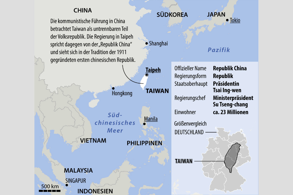 Taiwan ist ein kleiner, moderner, technisch hochentwickelter Inselstaat, rund 180 Kilometer östlich von China.