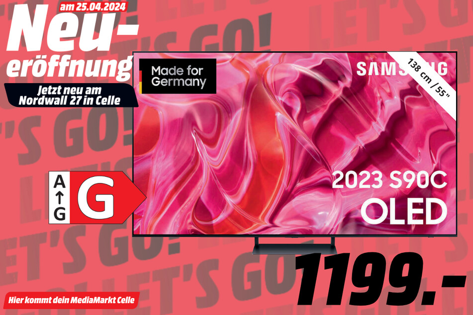 55-Zoll Samsung-Fernseher für 1.199 Euro.