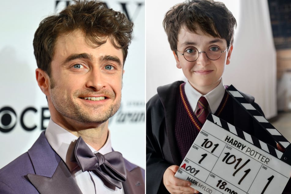 Harry Potter star Daniel Radcliffe (l.) revealed he sent a supportive letter to his successor, 11-year-old Dominic McLaughlin, who will play the Boy Who Lived on TV.