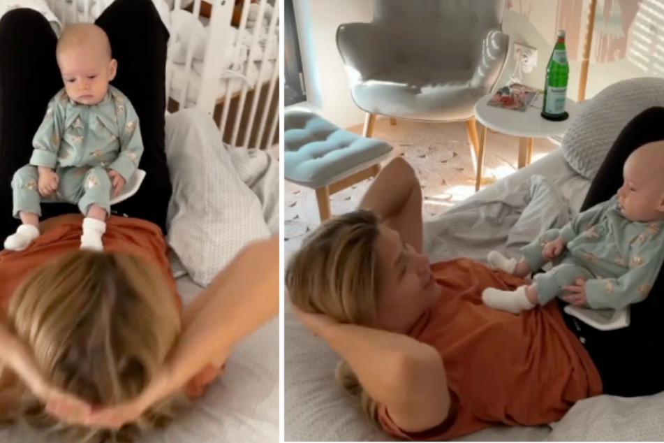 Tanja Szewczenko macht Baby-Sport: "Unsere Milch wird ganz geschüttelt"