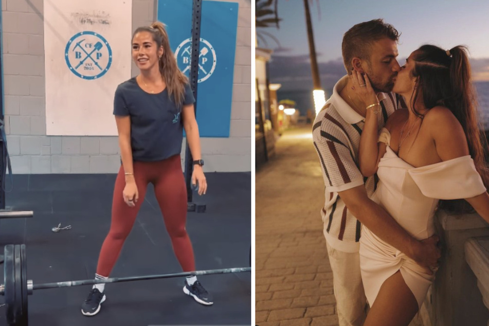 Normalerweise trainiert die 30-Jährige gemeinsam mit ihrem Ehemann Julian Engels (29). Eine Knie-OP bremst den Ex-Kicker aktuell jedoch aus.