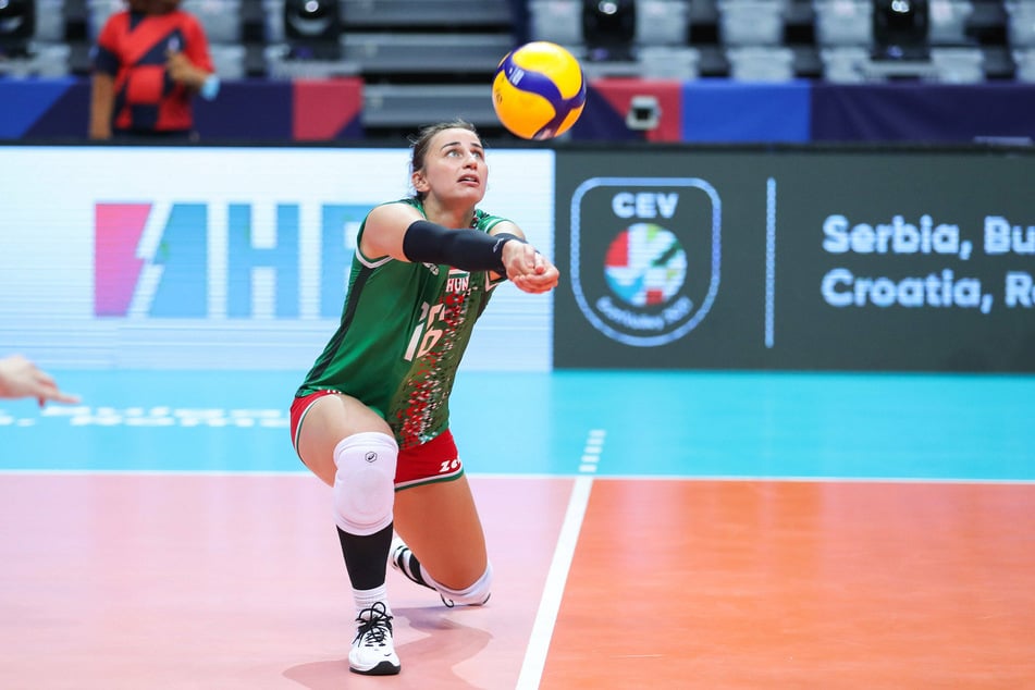 Agnes Pallag (28) im Trikot der ungarischen Nationalmannschaft.