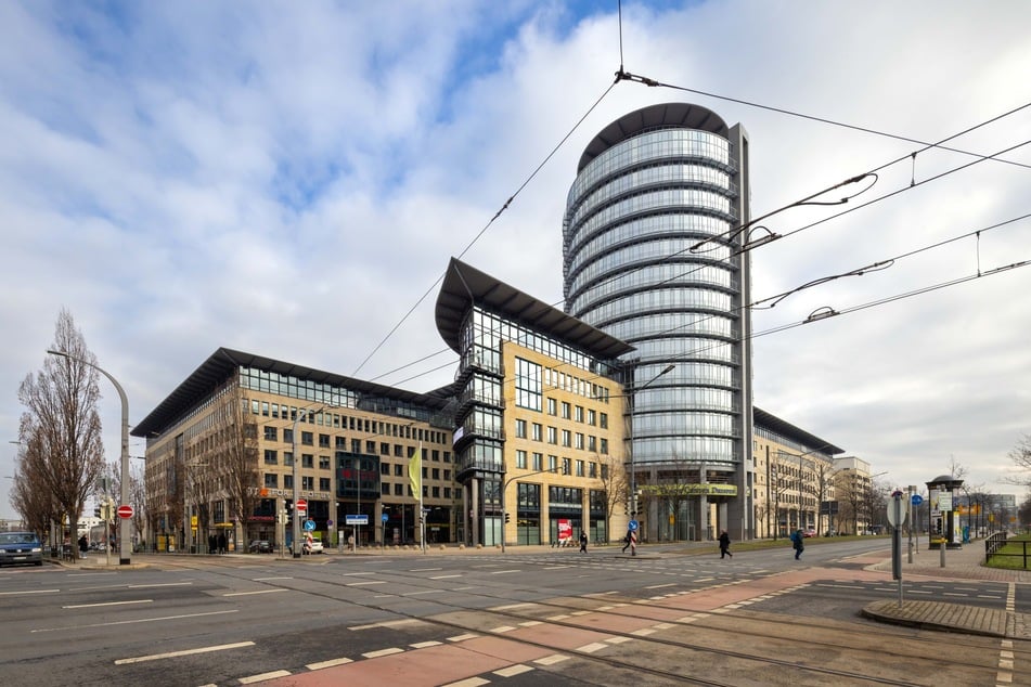 Auf der Ammonstraße in Höhe des World Trade Center Dresden wird ab dem Wochenende gebaut. (Archivfoto)