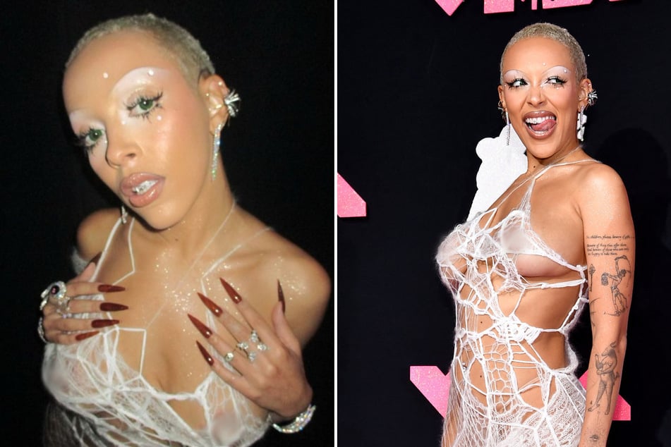 Doja Cat gave "naked dress" a whole new meaning at the 2023 MTV Video Music Awards!