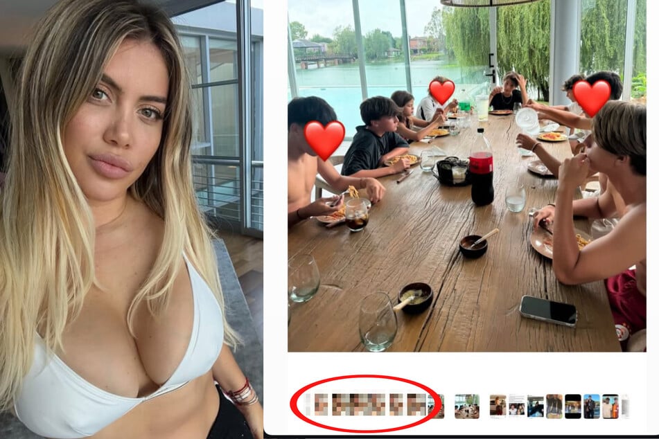 Versehen oder doch Absicht? Wanda Nara (38) postete kürzlich ein harmloses Bild ihrer Kinder, doch darunter waren ziemlich pikante Fotos von ihr zu sehen.