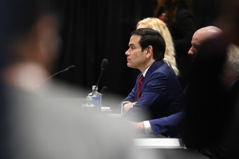 Secretary of State Marco Rubio (pictured) said that the US and China are in "strategic stability" ahead of President Donald Trump's trip to Beijing.