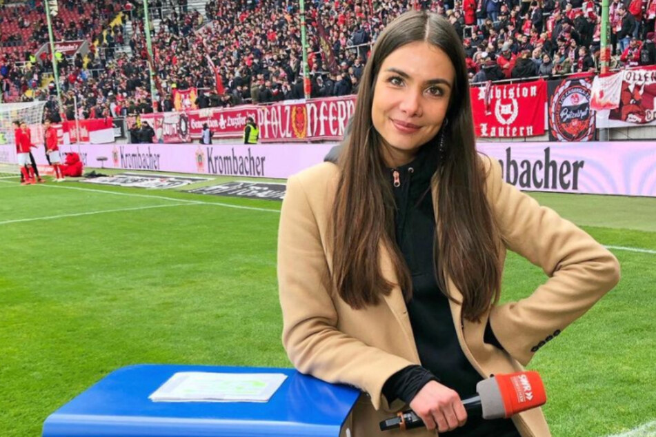 SWR-Moderatorin Lea Wagner (26) ist häufig beim 1. FC Kaiserslautern im Einsatz.
