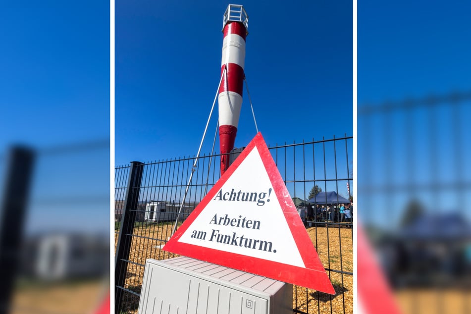 Zumindest ein Überbleibsel des Original-Funkturms konnte nun feierlich eingeweiht werden.