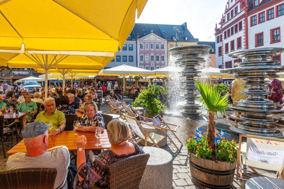 Bereits zum 35. Mal findet in Chemnitz das Weinfest statt.