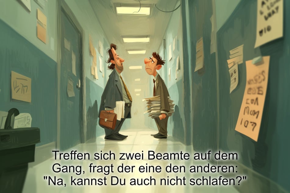 Beamtenpower: Gemeinsam durch die schlaflose Schicht.