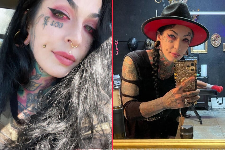 Florida tattoo addict is literally inked up to the eyeballs!