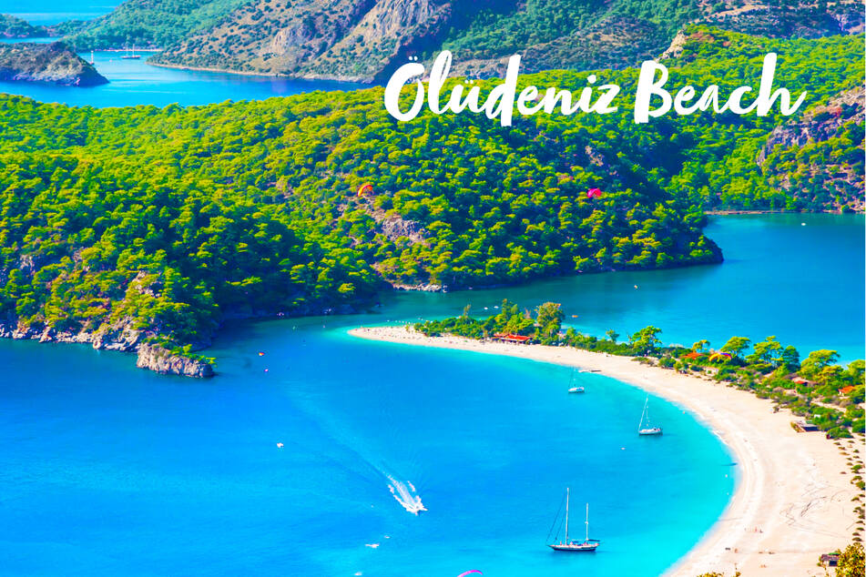 Gilt als der schönste Strand der Türkei: der Ölüdeniz Beach in der Region Lykien.