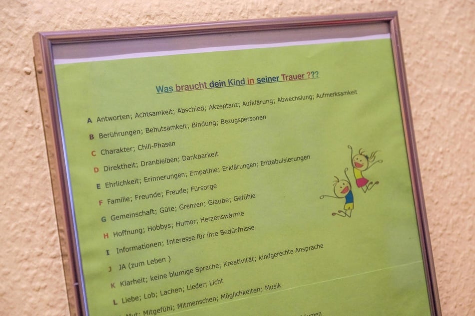 Der Verein kümmert sich um Kinder und Jugendliche, die Mama, Papa oder Geschwister verloren haben - kostenfrei und zeitlich unbegrenzt. Die Kinder erhalten Einzeltreffen. Später ist das Ziel, sie in Gruppen mit Gleichaltrigen zu integrieren.