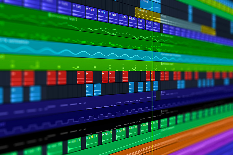 A Digital Audio Workstation, called a DAW, where producers cut and edit their tracks. (stock image)