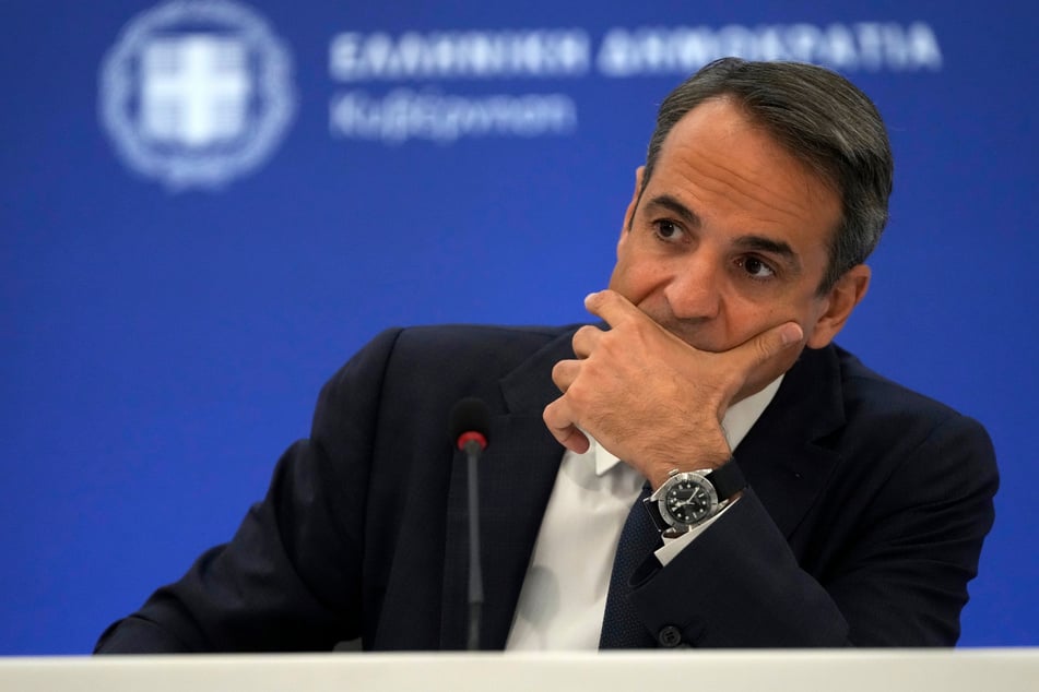 Der griechische Ministerpräsident Kyriakos Mitsotakis (53).