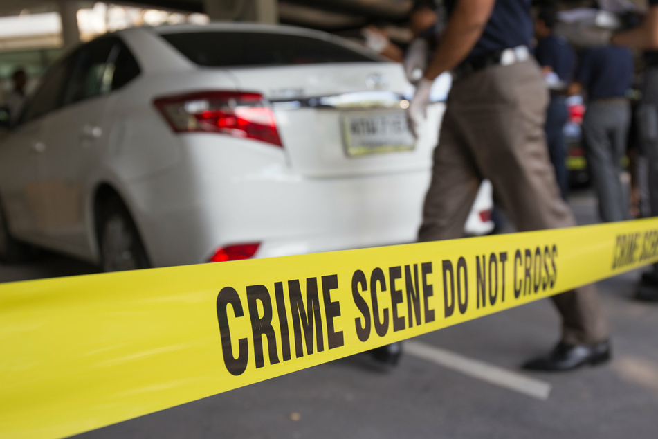 Crime scene blocked off after a shooting (stock image).