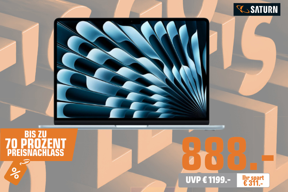 Apple MacBook Air für 888 statt 1.199 Euro.