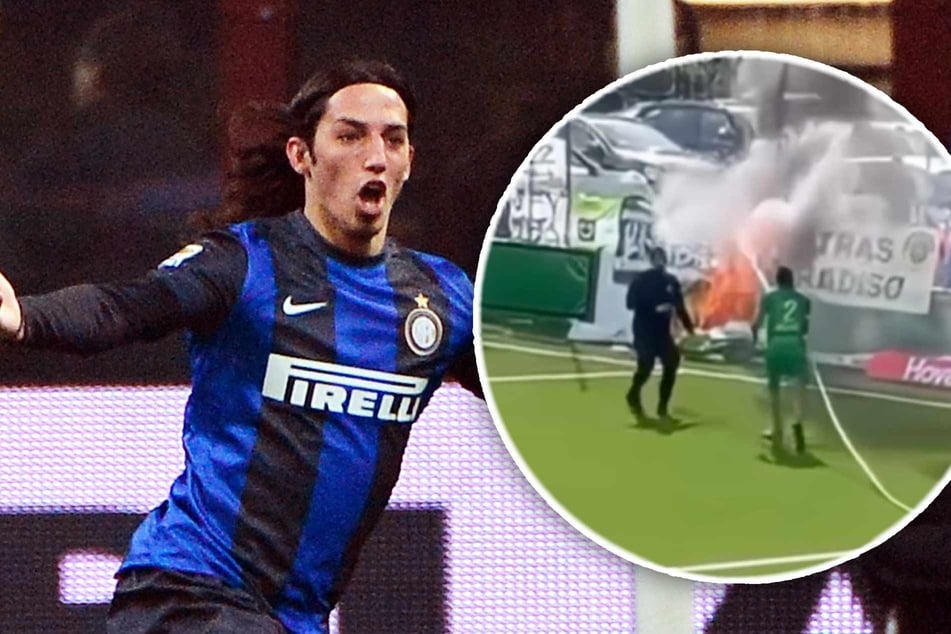 Mitten in Drittliga-Partie: Früherer Inter-Star löscht Feuer