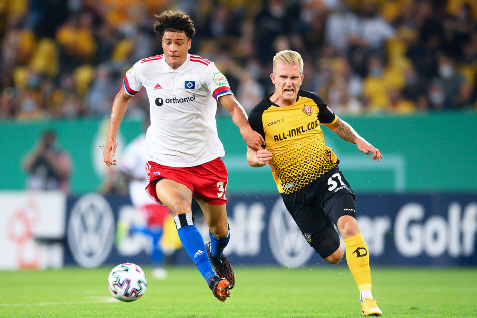 Luka Stor (23, rechts) traf in der 1. DFB-Pokalrunde auf den HSV. (Archivbild)