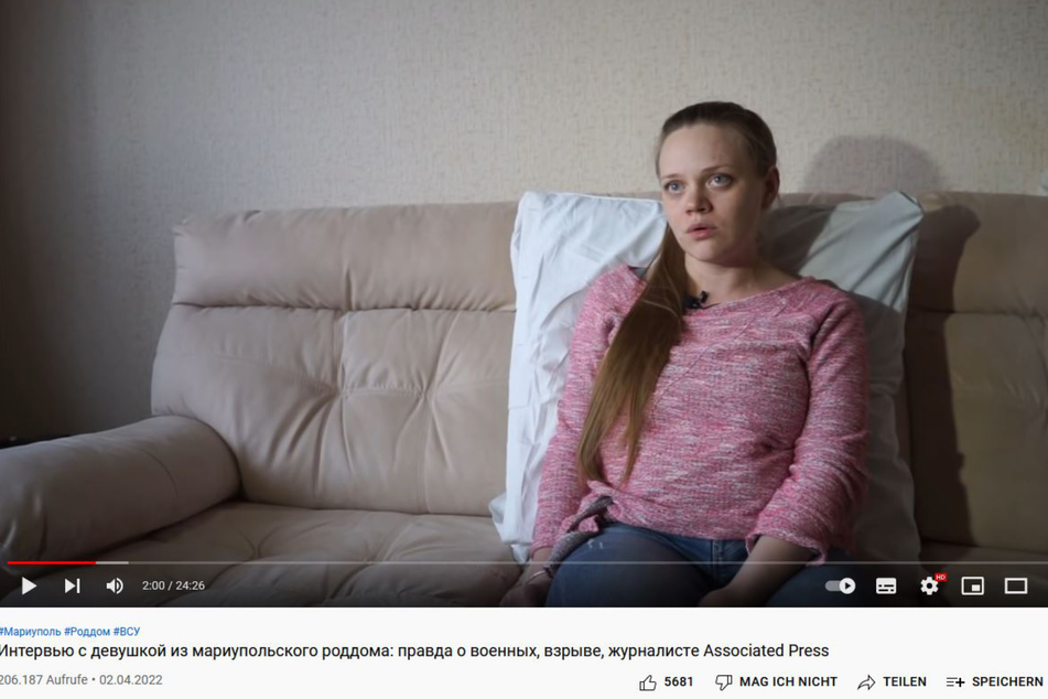 Mariana Vishegirskaya wirkt an einigen Stellen des Videos recht gefasst.