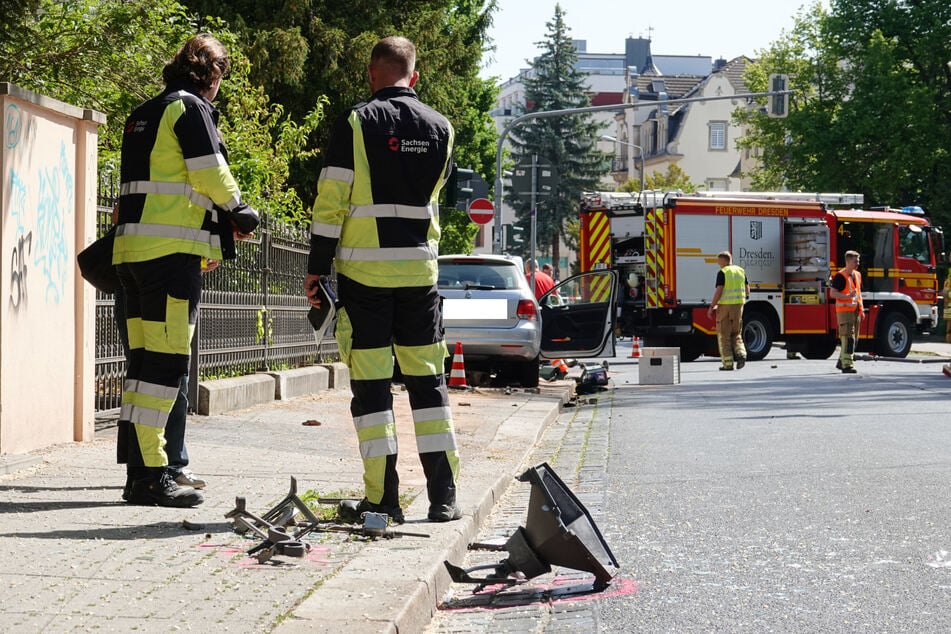 Die Hüblerstraße musste kurzzeitig voll gesperrt werden.