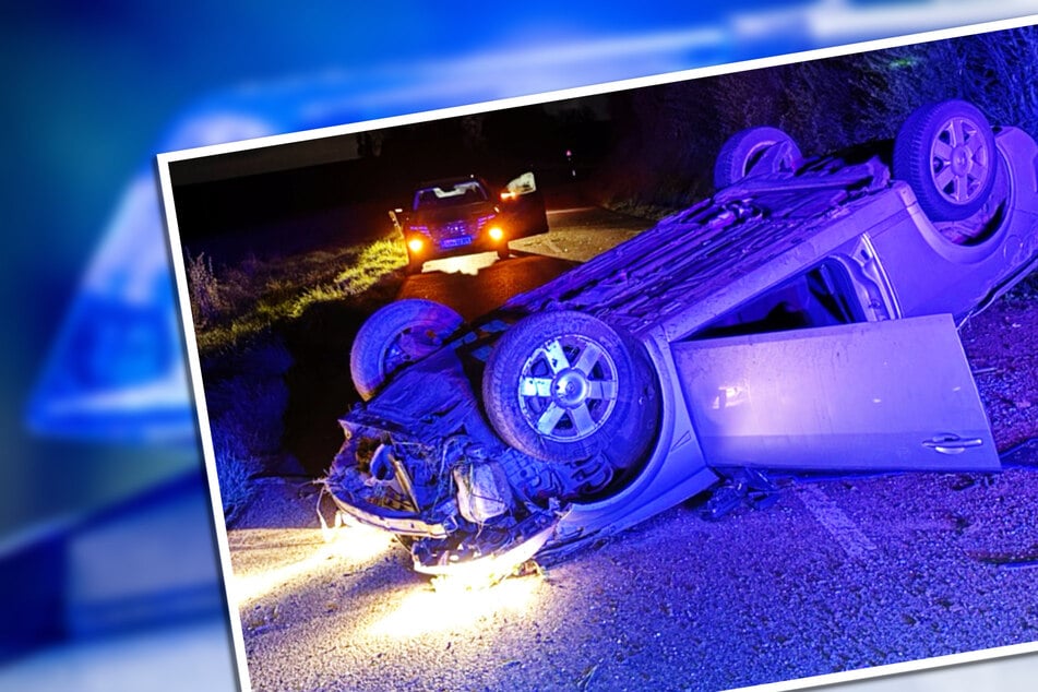 Zu schnell und Kontrolle verloren: 18-Jähriger überschlägt sich im Renault