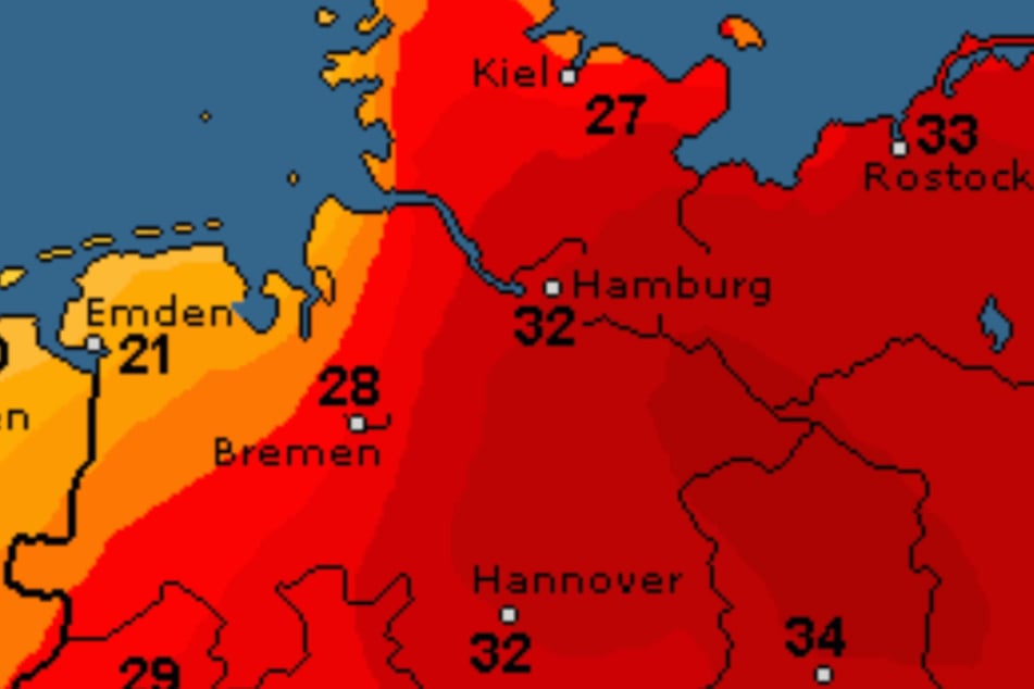 Mehr als 30 Grad grillen den Norden in dieser Woche.