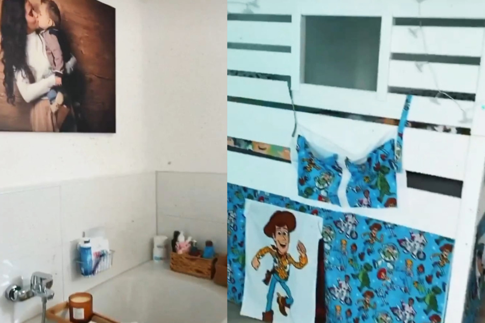 Sohnemann Alessio hatte sich ein Zimmer im Toy-Story-Look gewünscht. (Fotomontage)
