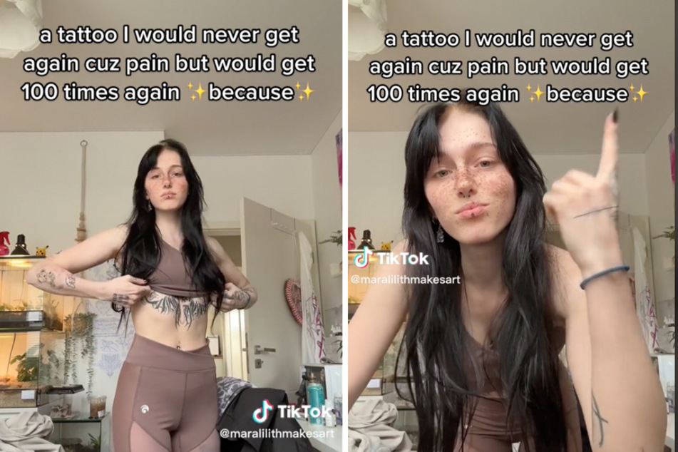 An aspiring tattoo artist on TikTok got real about the pain involved in getting underboob ink.