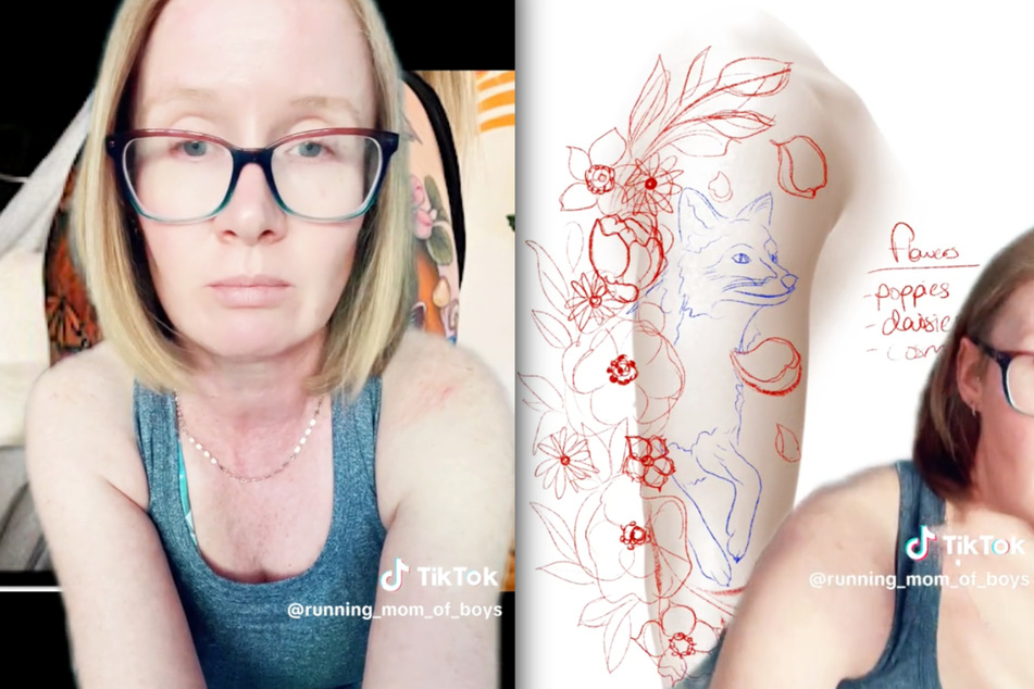 Für diese "professionelle" Tattoo-Skizze sollte Courtney Monteith 2600 US-Dollar zahlen.