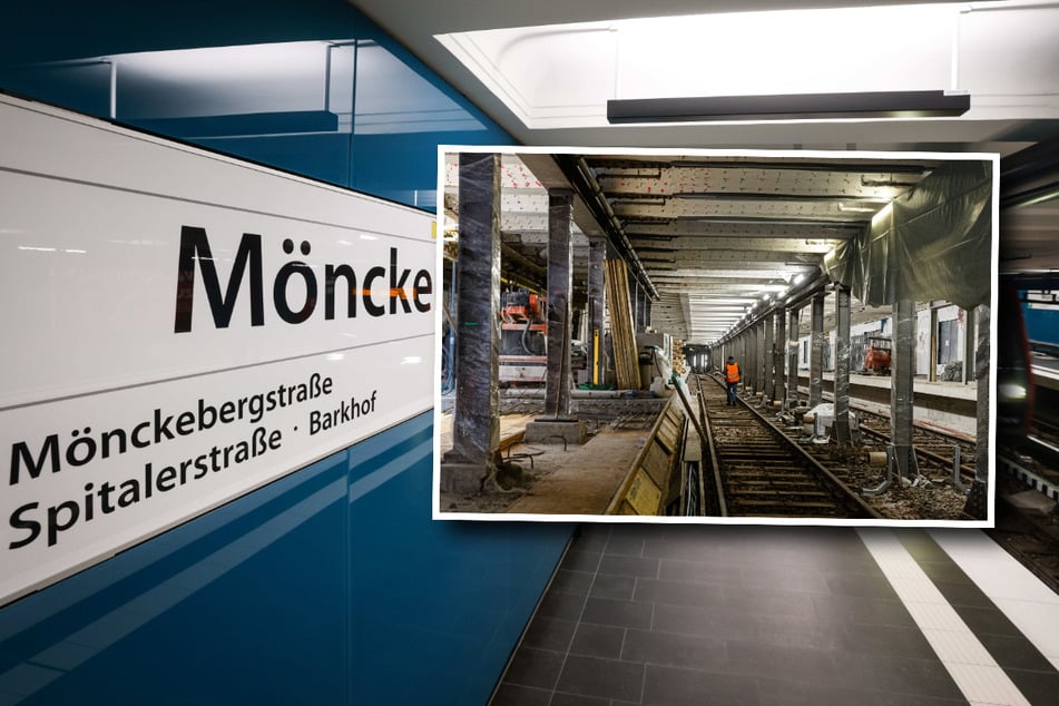 U3-Haltestelle Mönckebergstraße öffnet nach mehr als einem Jahr wieder