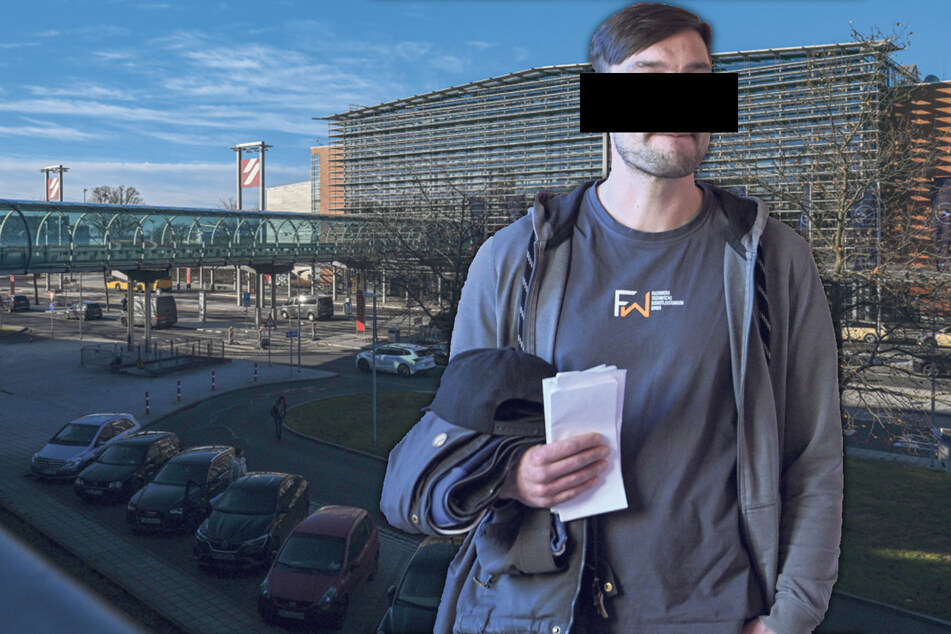 Eric L. (35) wurde eine kleine Flasche Whiskey am Dresdner Flughafen zum Verhängnis.