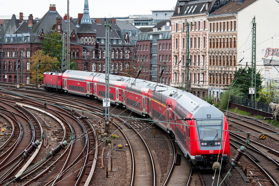 Ein Zug fährt in den Hamburger Hauptbahnhof ein. Ab 2030 werden aus Richtung Lübeck für rund fünf Monate keine Züge mehr den Hamburger Hauptbahnhof erreichen.