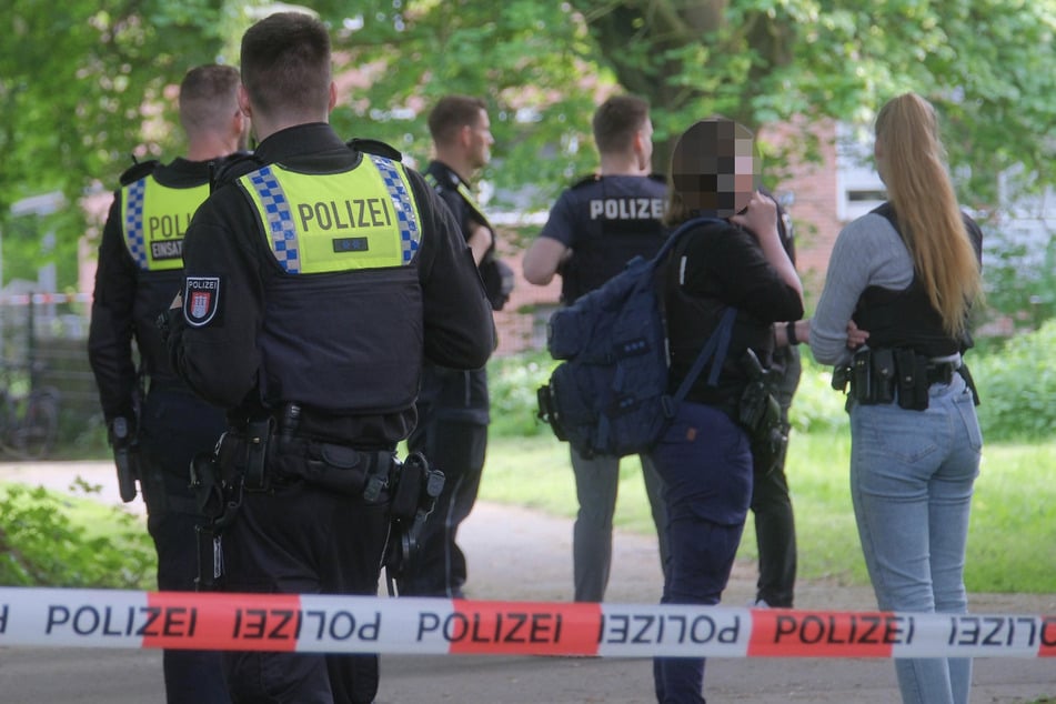 Die Polizei war in Hamburg-Horn im Großeinsatz.