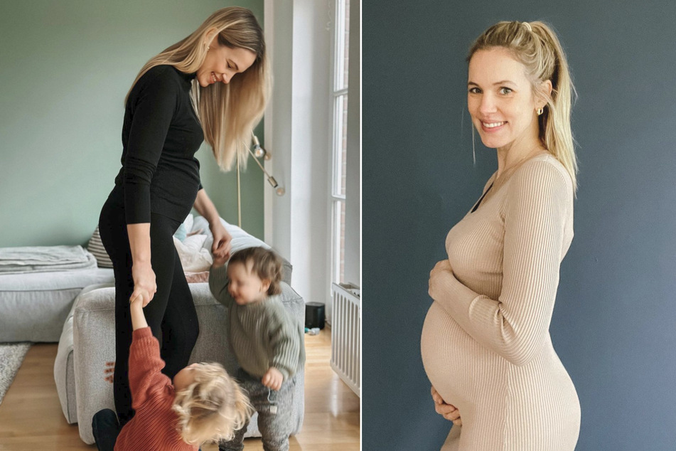 Model Svenja Holtmann (35) und ihr Mann erwarten zum dritten Mal einen Jungen.