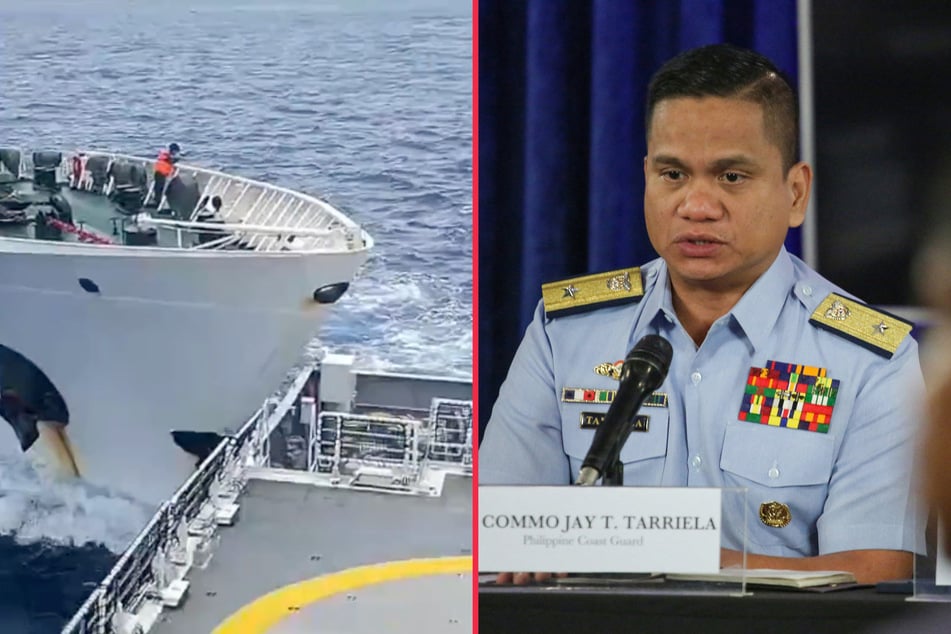 The Philippines has accused China of "barbaric actions" in the South China Sea.