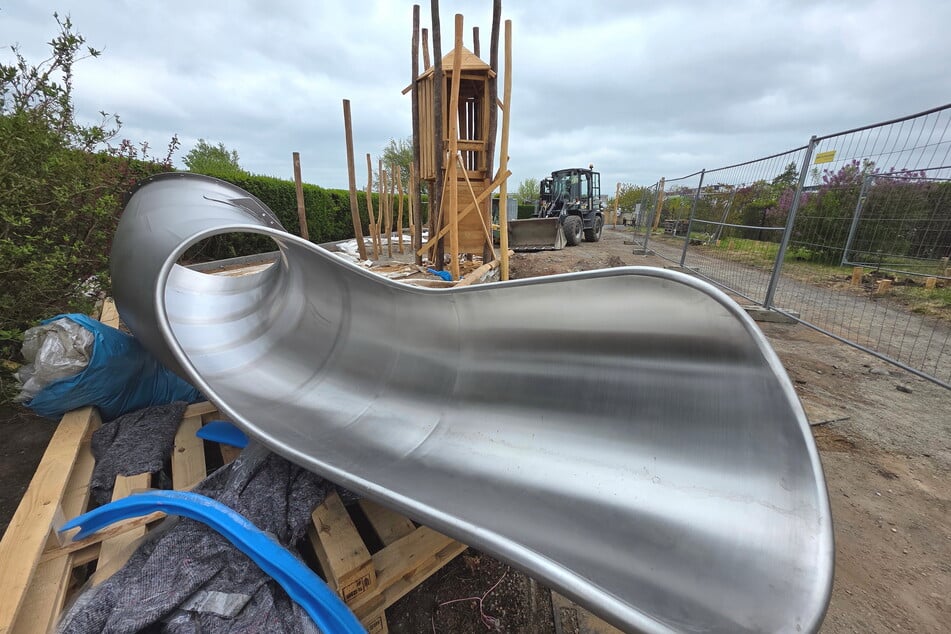 Bahn frei! Ein neuer Spielplatz wird am Frauensteiner Platz gebaut.