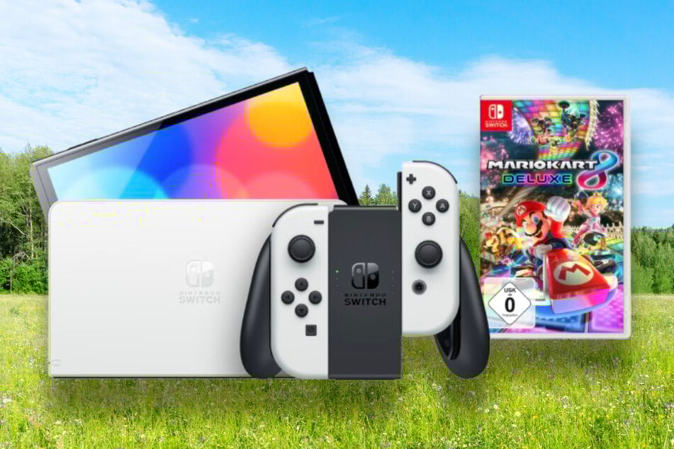 Blau haut "alte" Nintendo Switch mit Mario Kart 8 zum Aktionspreis raus