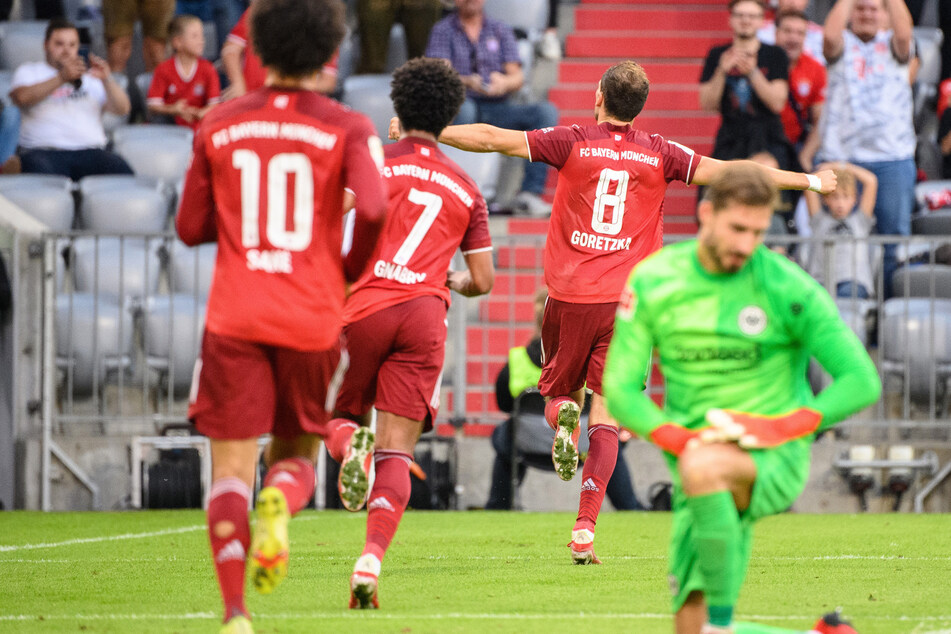 Leon Goretzka brachte den FC Bayern München in der Bundesliga am 7. Spieltag gegen Eintracht Frankfurt verdient mit 1:0 in Führung.
