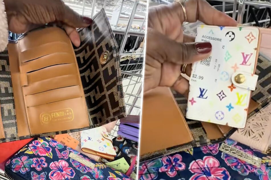 Mo findet in einem Thrift-Shop zwei Geldbörsen von den Luxusmarken Fendi und Louis Vuitton.