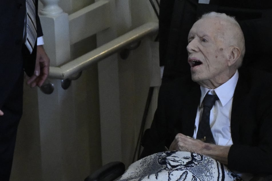 Former president Jimmy Carter cast his vote in the US election on Wednesday, fulfilling an earlier declared wish to live long enough to back Kamala Harris in the poll.