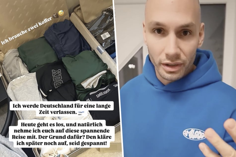 Uwe Schüder (37) alias "Flying Uwe" meldete sich in dieser Woche mit gepackten Koffern bei seiner Instagram-Community.