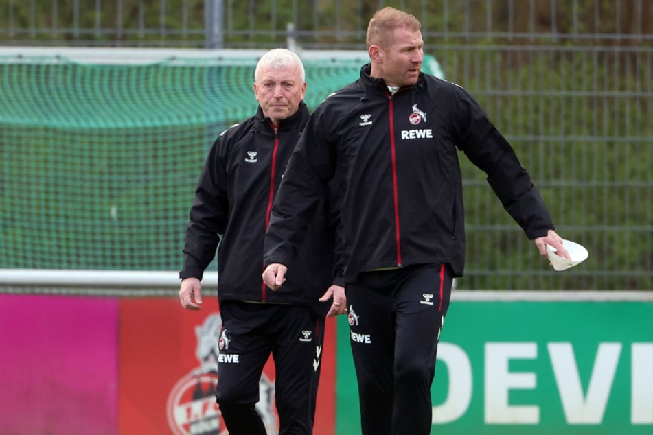 Armin Reutershahn (66, l.) und Lukas Sinkiewicz (40) sollen frischen Wind ins Training des 1. FC Köln bringen.