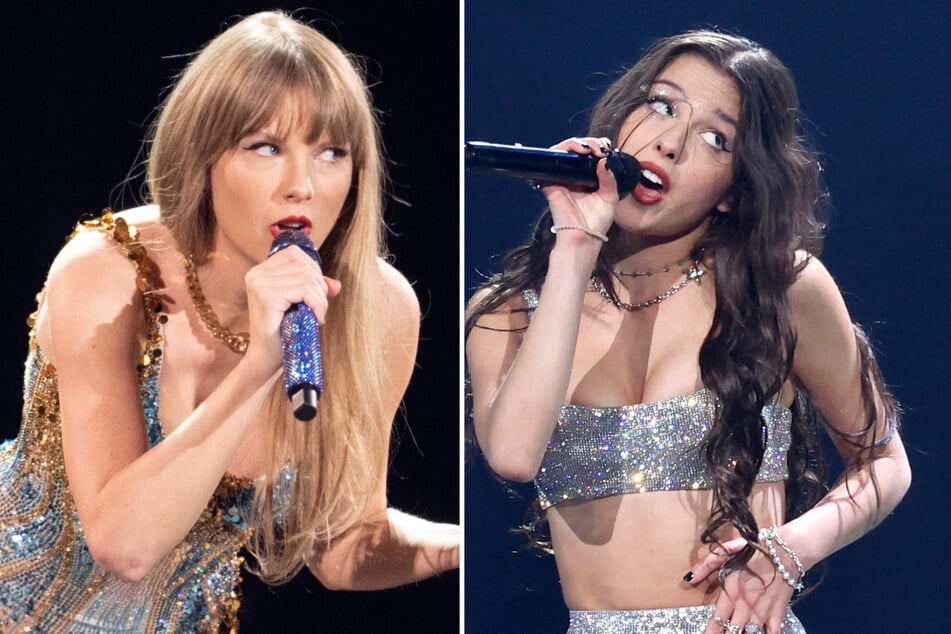 Taylor Swift (l.) has sparked new speculation with a track off The Tortured Poets Department that appears to allude to Olivia Rodrigo.