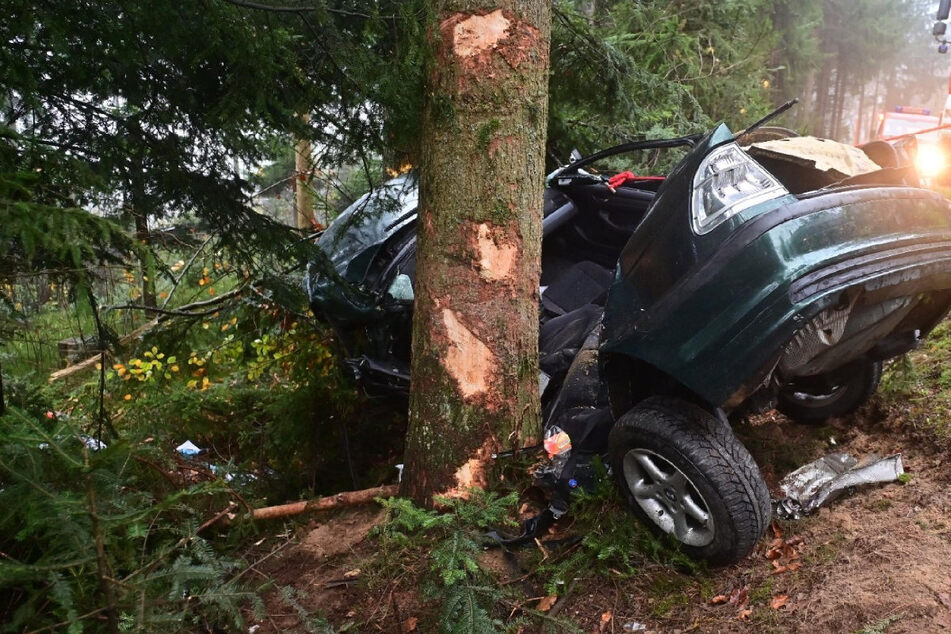 Auto regelrecht von Baum zerrissen: Junger Fahrer (†19) stirbt nach Unfall
